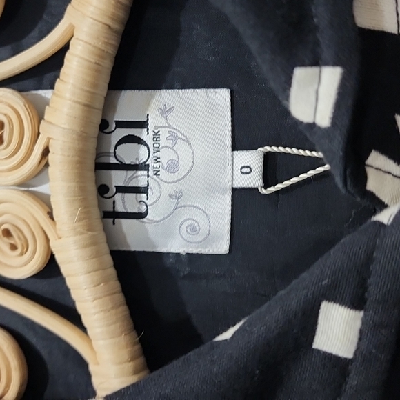 Tibi black with white squares pattern size 0 - Picture 2 of 4